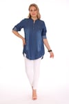 Lacivert Kot Tunik