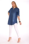 Lacivert Kot Tunik