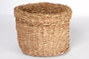 Metpoint Natura Dekoratif Natural Renk Yuvarlak Seagrass Kare Hasır Sepet 3'lü Set