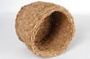Metpoint Natura Dekoratif Natural Renk Yuvarlak Seagrass Kare Hasır Sepet 3'lü Set