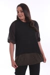 Şifonlu Abiye Gold Tunik 