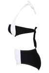 Angelsin Kaplı Siyah Beyaz Tasarım Bikini