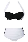 Angelsin Kaplı Siyah Beyaz Tasarım Bikini