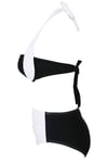 Angelsin Kaplı Siyah Beyaz Tasarım Bikini