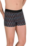 BoxerBerrak 4480 Erkek Lycralı Desenli Boxer