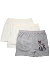 İç GiyimGümüş 3069 3'lü Paket Likralı Kız Çocuk Boxer