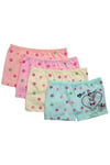 İç GiyimGümüş 3069 4'lü Paket Elastan Kız Çocuk Boxer