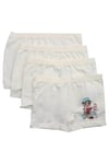 İç GiyimGümüş 3069 4'lü Paket Elastan Kız Çocuk Boxer