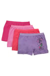 İç GiyimGümüş 3069 4'lü Paket Elastan Kız Çocuk Boxer