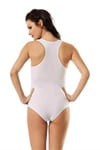 Atlet, Fanila, BodyGümüş 4056 Likralı Kadın Sporcu Çıtçıtlı Body