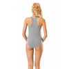 Atlet, Fanila, BodyGümüş 4056 Likralı Kadın Sporcu Çıtçıtlı Body