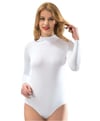 Atlet, Fanila, BodyKota 6181 Uzun Kollu Boğazlı Bayan Çıtçıtlı Badi