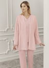 Pijama & GecelikPerin 317 3'lü Set Sabahlıklı Lohusa Pijama Takımı