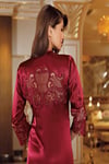 Pijama Takım & Gecelik SabahlıkPerin 4004 Dantelli Saten 2'li Sabahlıklı Gecelik Set