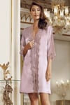 Pijama Takım & Gecelik SabahlıkPerin 4005 Dantelli Çeyizlik 2'li Kısa Gecelik Sabahlık Takım