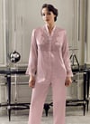Pijama Takım & Gecelik SabahlıkPerin 9300 Çeyizlik Dantelli Saten 6'lı Kısa Sabahlıklı Gecelik Şortlu Pijama Takımı Seti