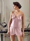 Pijama Takım & Gecelik SabahlıkPerin 9300 Çeyizlik Dantelli Saten 6'lı Kısa Sabahlıklı Gecelik Şortlu Pijama Takımı Seti