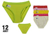 Külot, String, Tanga12'li Paket Tutku Nehir 0527 Fosforlu Elastan Bayan Bikini Külot