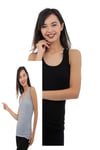 Atlet, Fanila, BodyTutku 12'li Paket Geniş Askılı Bayan Elastan Spor Atlet