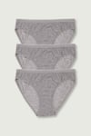 Külot, String, TangaTutku 3'lü Paket %100 Pamuk Bikini Kadın Külot