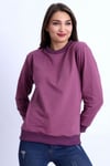 Gül Kurusu Bisiklet Yaka Kadın Sweatshirt