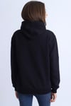 Koyu Lacivert Kapüşonlu Kadın Sweatshirt