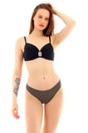 Taş Detaylı Kaplı Bikini Takım
