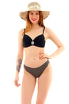 Taş Detaylı Kaplı Bikini Takım