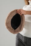 Vizon Peluş İçi Astarlı 58 Cm Bucket Şapka