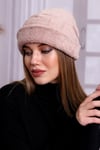 Vizon Peluş Katlamalı Bere