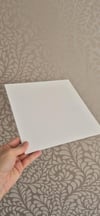 3 adet 24x24cm Kare Pasta Altlık Beyaz Sıvamalı Mdf