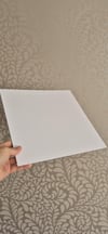 3 adet Kare 29x29 cm Mdf Pasta Altlık Beyaz Kaplamalı 