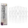 Dalgalı Pasta Mumu Gümüş -16cm Gümüş
