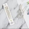 Dalgalı Pasta Mumu Gümüş -16cm Gümüş