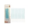 Dalgalı Pasta Mumu Mavi-16cm