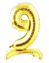 Folyo Balon Ayaklı Rakam Gold 70 cm