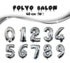 Folyo Balon Gümüş Rakam 40 Cm