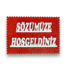 Strafor Yazı Sözümüze Hoşgeldiniz Kırmızı