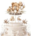 Tedy Bear Temalı Pasta Üstü Süs