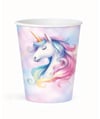 Unicorn Temalı Karton Bardak  8'li