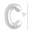 Folyo Harf C Gümüş Balon 40cm ( 16 inç )16
