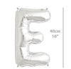 Folyo Harf E Gümüş Balon 40cm ( 16 inç )16