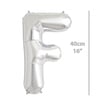 Folyo Harf F Gümüş Balon 40cm ( 16 inç )16