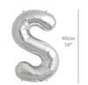 Folyo Harf S Gümüş Balon 40cm ( 16 inç )16