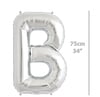 Folyo Harf B Gümüş Balon 75cm ( 34 inç )34