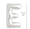 Folyo Harf E Gümüş Balon 75cm ( 34 inç )34