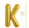 Folyo Harf K Gold Balon 75cm ( 34 inç )34
