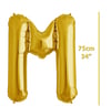 Folyo Harf M Gold Balon 75cm ( 34 inç )34