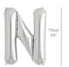 Folyo Harf N Gümüş Balon 75cm ( 34 inç )34