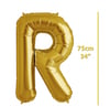 Folyo Harf R Gold Balon 75cm ( 34 inç )34